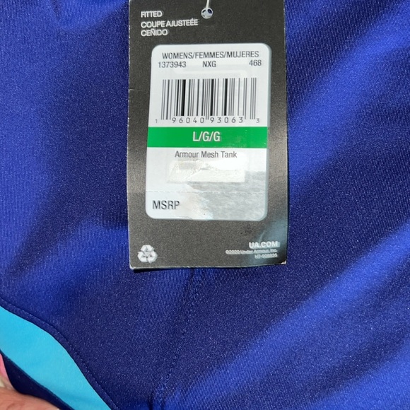 NWT UNDER ARMOUR FITTED MESH TANK - Picture 3 of 5